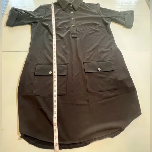 New York & Company Black Tunic MIDI Dress Medium - Picture 10 of 11